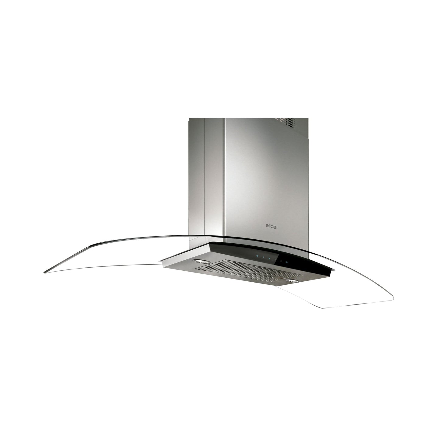 ELICA CINGOLI Island Range Hood 30" wide - 600CFM in Stainless Steel On Black - ECN636S3