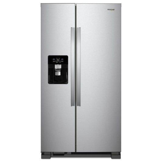 WHIRLPOOL 36-inch Wide Side-by-Side Refrigerator - 25 cu. ft. in Stainless Steel - WRS555SIHZ