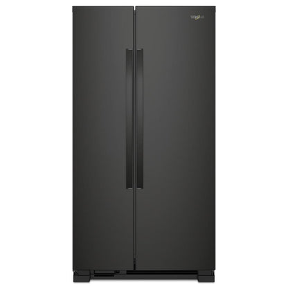 WHIRLPOOL 33-inch Wide Side-by-Side Refrigerator - 22 cu. ft. Black - WRS312SNHB