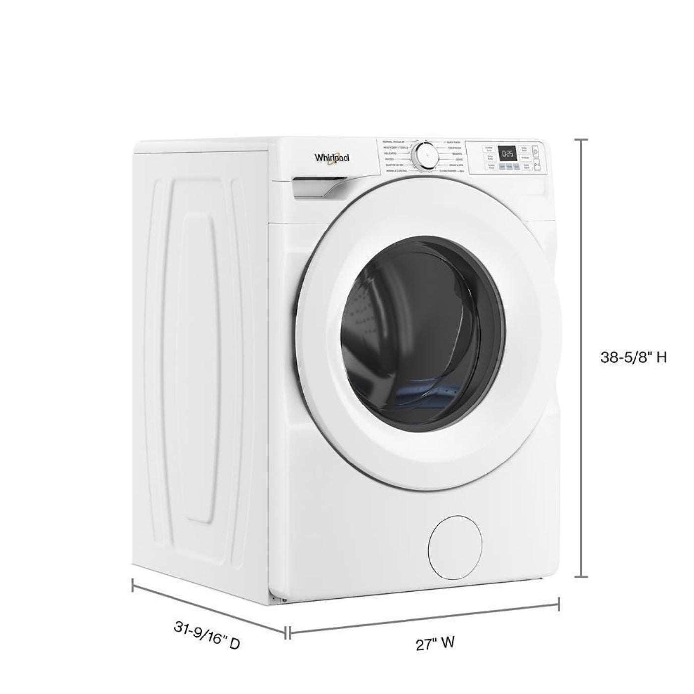 WHIRLPOOL 4.5 cu. ft. Front Load ENERGY STAR Washer with Tumble Fresh Option White - WFW4720RW