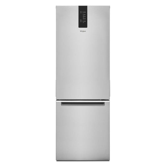 WHIRLPOOL 24-inch Wide Garage-Ready Bottom-Freezer Refrigerator - 12.9 cu. ft. in Stainless Steel - WRB533CZJZ