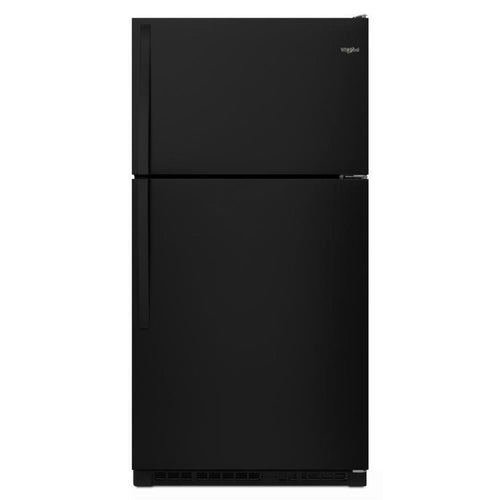WHIRLPOOL 33-inch Wide Top Freezer Refrigerator - 20 cu. ft. Black - WRT311FZDB