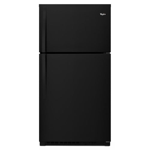 WHIRLPOOL 33-inch Wide Top Freezer Refrigerator - 21 cu. ft. Black - WRT511SZDB