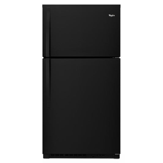 WHIRLPOOL 33-inch Wide Top Freezer Refrigerator - 21 cu. ft. Black - WRT511SZDB