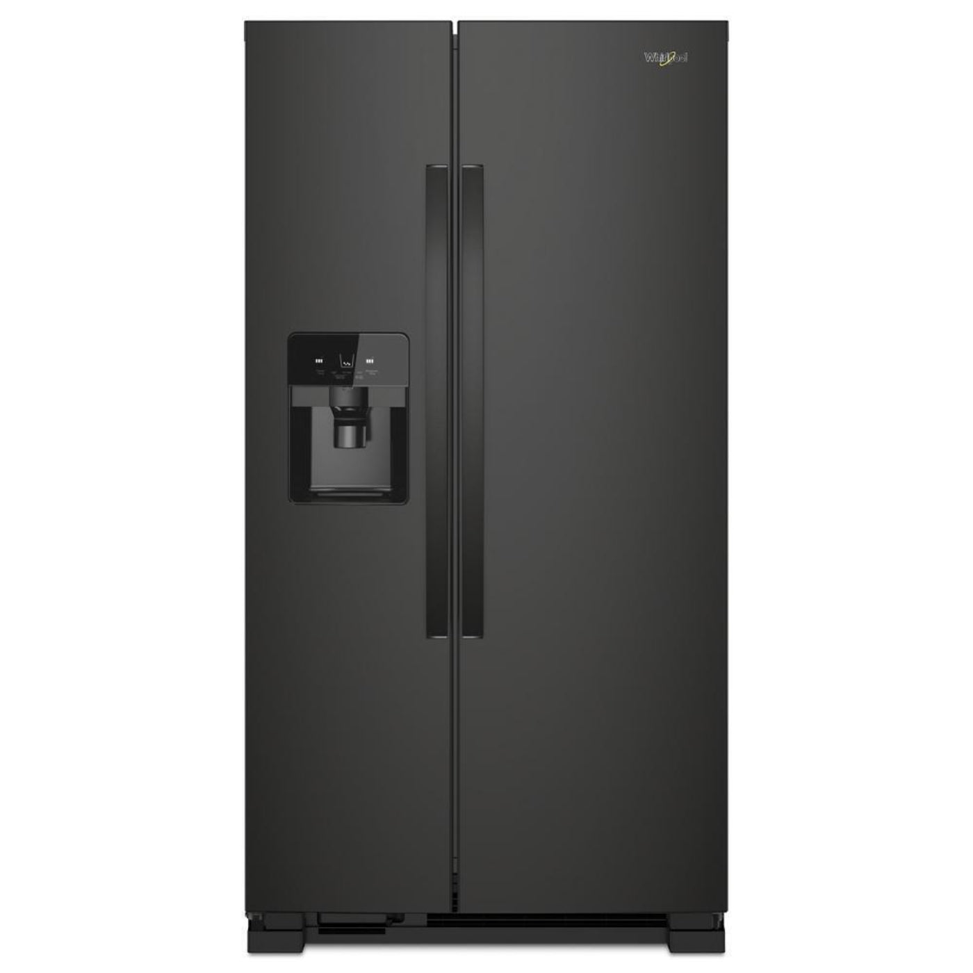 WHIRLPOOL 33-inch Wide Side-by-Side Refrigerator - 21 cu. ft. Black - WRS321SDHB