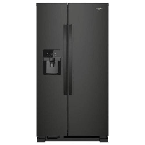 WHIRLPOOL 33-inch Wide Side-by-Side Refrigerator - 21 cu. ft. Black - WRS321SDHB