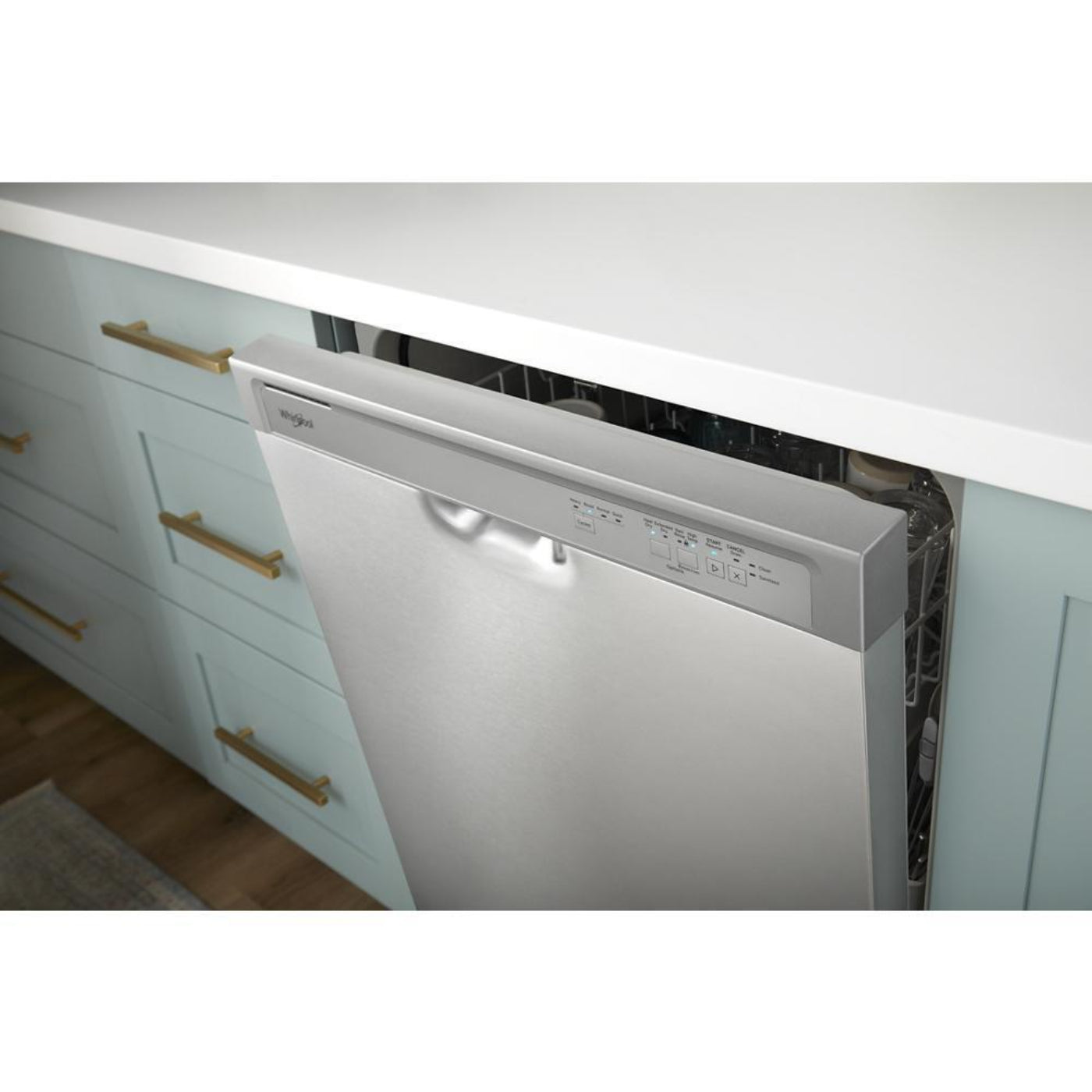 WHIRLPOOL Quiet Dishwasher with Boost Cycle White - WDF341PAPW