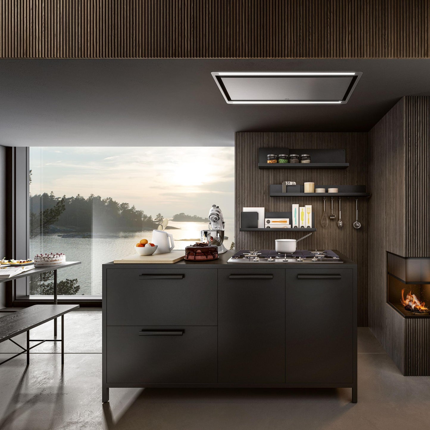 ELICA EHL640SS HILIGHT Ceiling Range Hood 40" wide - 600CFM in Stainless Steel - EHL640SS
