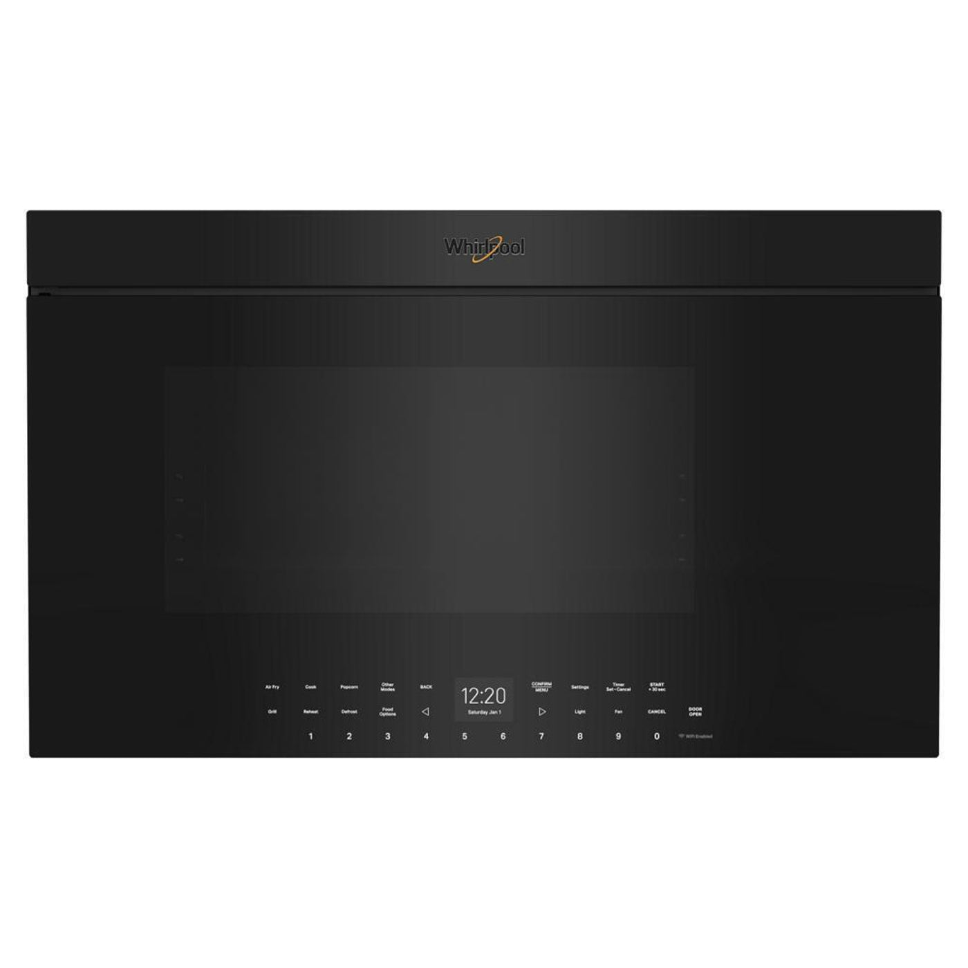 WHIRLPOOL Air Fry Over- the-Range Oven with Flush Built-in Design Black - WMMF7330RB