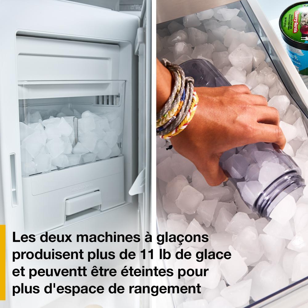 WHIRLPOOL WRMF3736SZ Whirlpool® 29 Cu. Ft. Family-Sized Capacity French Door Refrigerator with Flexible Temperature Drawer Stainless