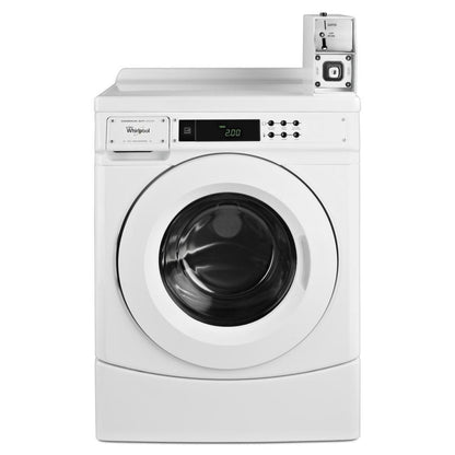 WHIRLPOOL COMMERCIAL 27" Commercial High-Efficiency Energy Star-Qualified Front-Load Washer Featuring Factory-Installed Coin Drop with Coin Box White - CHW9150GW