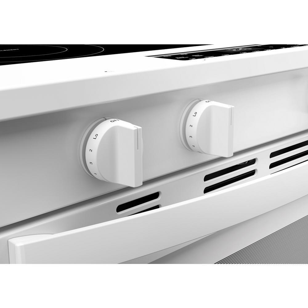 WHIRLPOOL WSES3130SW 30-inch Electric Range with No Preheat and Slow Cook Modes White