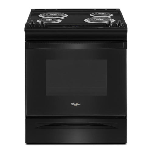 WHIRLPOOL 4.8 Cu. Ft. Whirlpool Electric Range with Frozen Bake Technology Black - WEC310S0LB