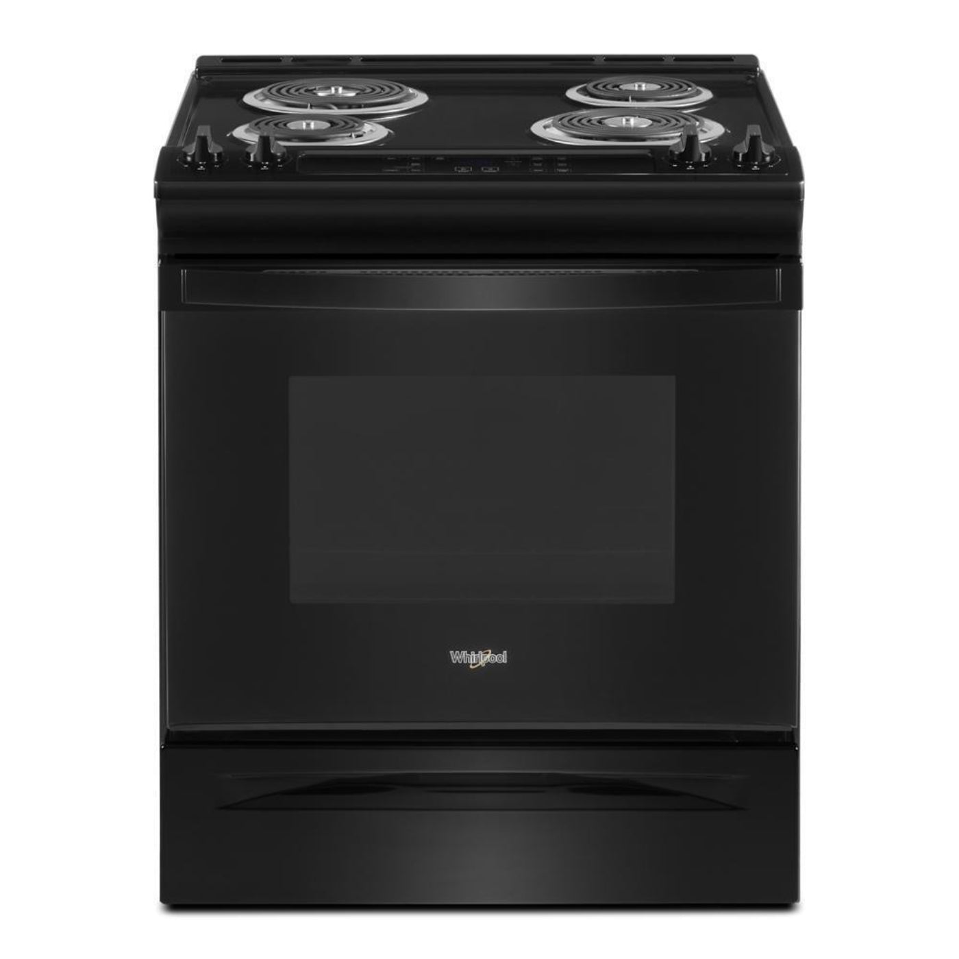 WHIRLPOOL 4.8 Cu. Ft. Whirlpool Electric Range with Frozen Bake Technology Black - WEC310S0LB