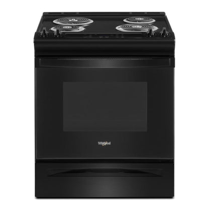 WHIRLPOOL 4.8 Cu. Ft. Whirlpool Electric Range with Frozen Bake Technology Black - WEC310S0LB