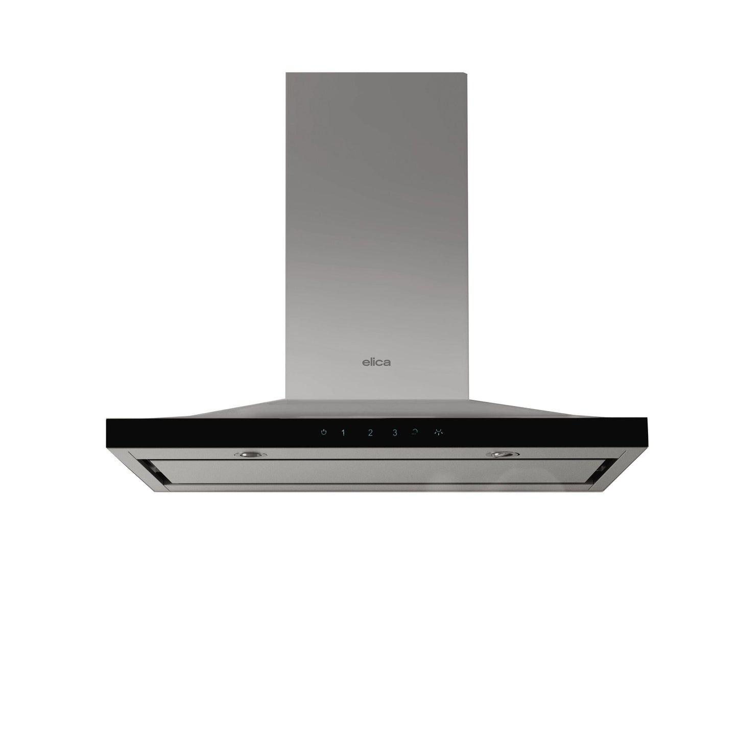 ELICA LUGANO Wall Mount Range Hood 36" wide - 600CFM in Stainless Steel On Black - ELG636S3