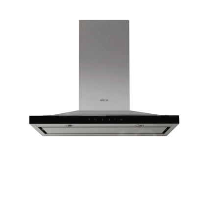 ELICA LUGANO Wall Mount Range Hood 36" wide - 600CFM in Stainless Steel On Black - ELG636S3
