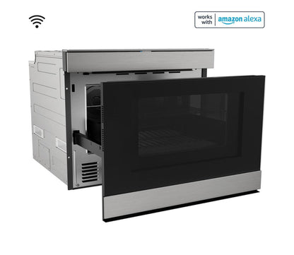 SHARP 24 in. Built-In Smart Convection Microwave Drawer Oven - SMD2499FS