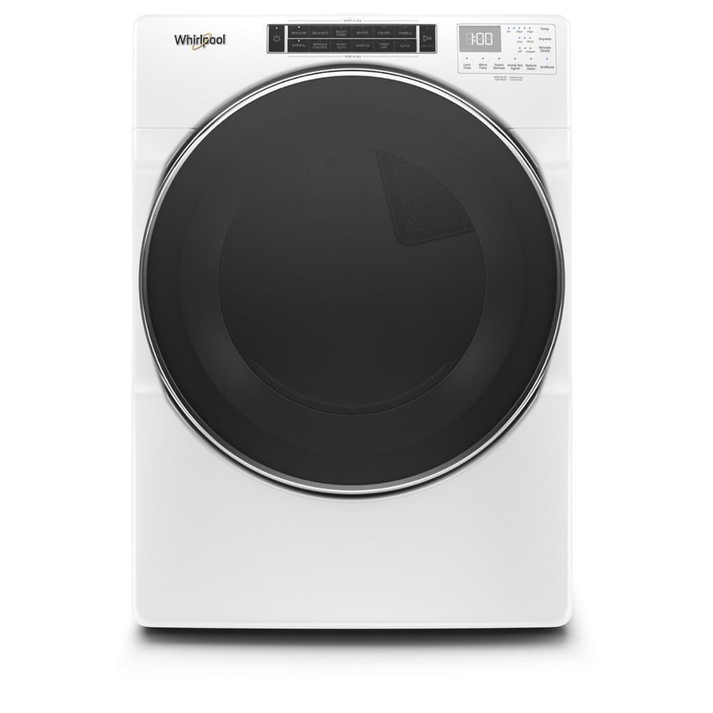 WHIRLPOOL 7.4 cu. ft. Front Load Electric Dryer with Steam Cycles White - WED8620HW