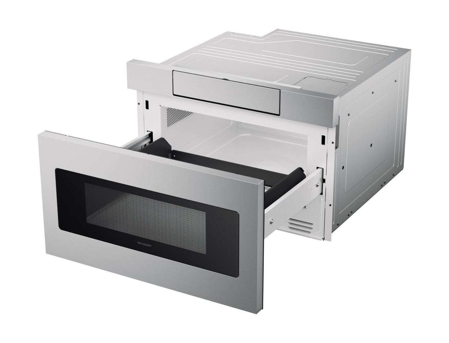 SHARP 24 in. 1.2 cu. ft. 950W Sharp in Stainless Steel Microwave Drawer Oven - SMD2470ASY