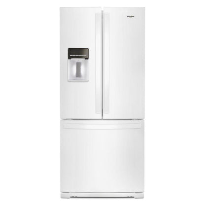 WHIRLPOOL 30-inch Wide French Door Refrigerator - 20 cu. ft. White - WRF560SEHW