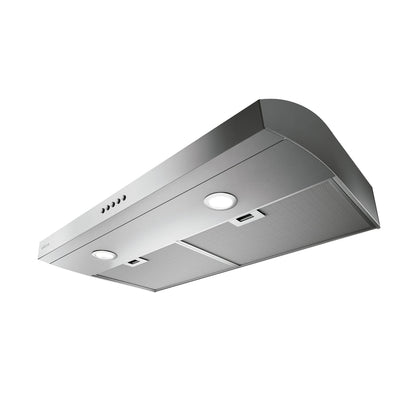 ELICA ALLASIO Undercabinet Range Hood 36" wide - 300CFM in Stainless Steel - EAL336S1