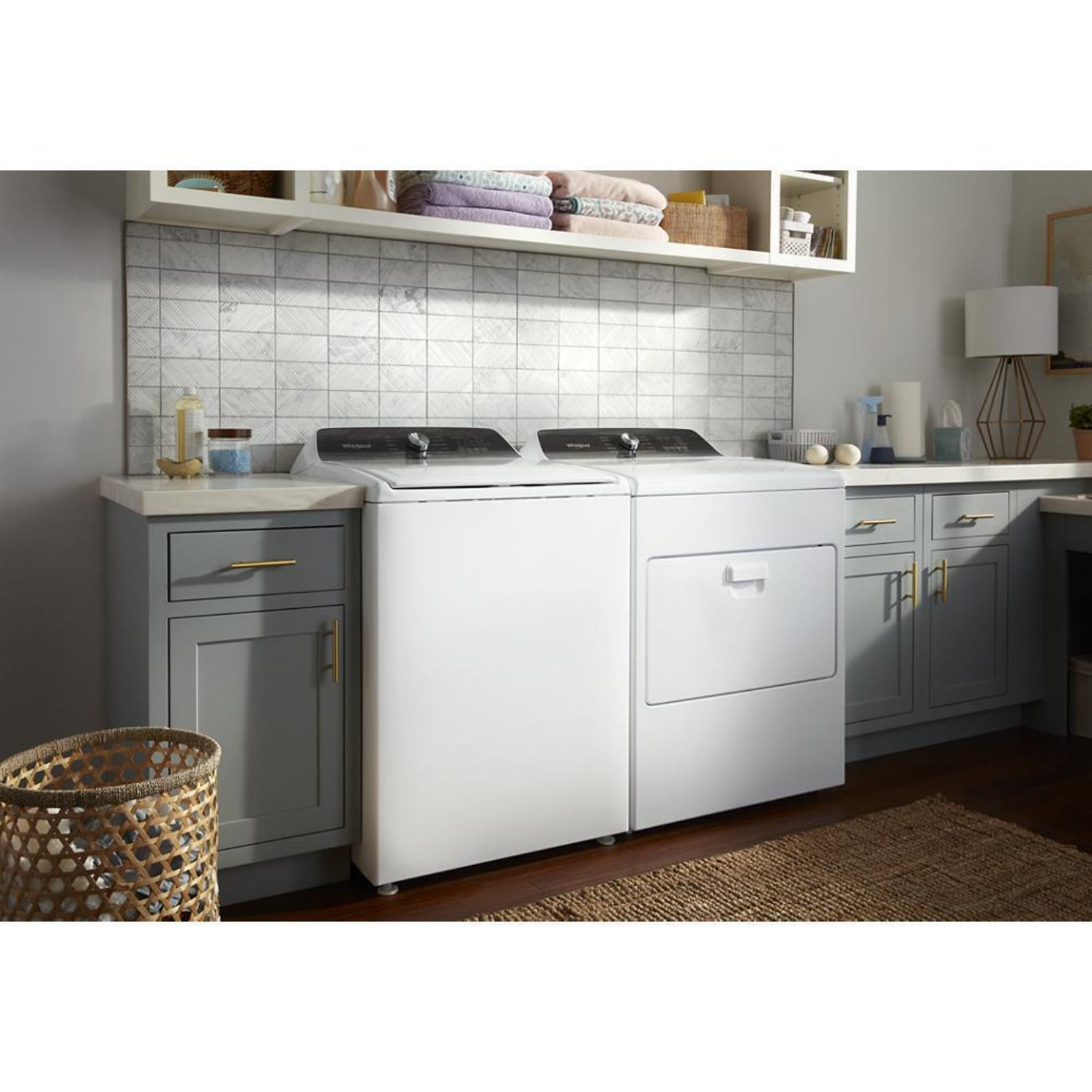 WHIRLPOOL 7.0 Cu. Ft. Long Vent Gas Moisture Sensing Dryer White - WGD500RLW