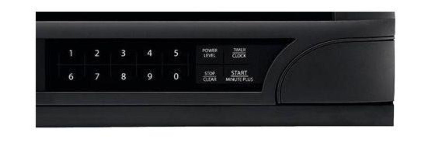 SHARP 1.5 cu. ft. 1100W Black Sharp Over-the-Counter Carousel Microwave Oven - R1210TY