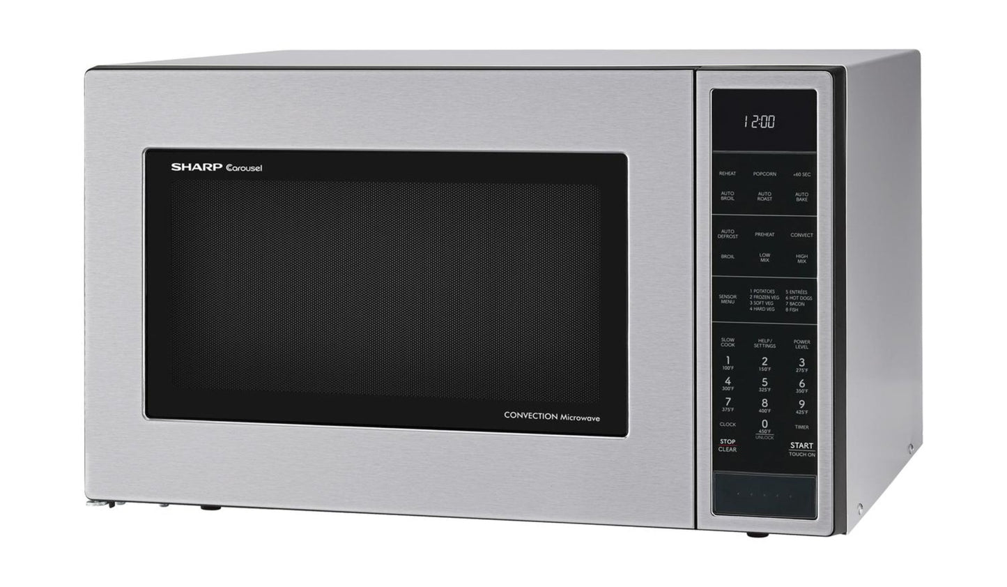 SHARP Sharp 1.5 cu. ft. 900W in Stainless Steel Convection Countertop Microwave Oven - SMC1585KS