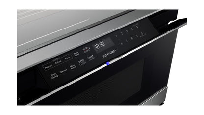 Asko SHARP 24 in. 1.2 cu. ft. 950W Sharp in Stainless Steel Smart Easy Wave Open Microwave Drawer Oven - SMD2489ES