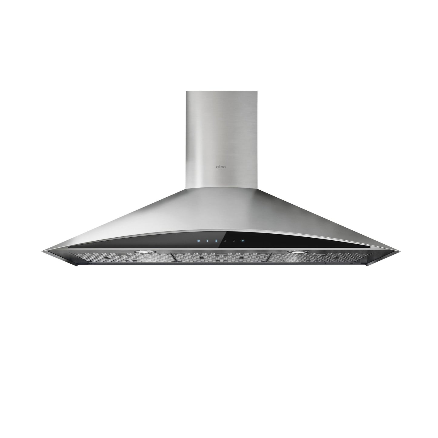 ELICA FOGLIA Wall Mount Range Hood 30" wide - 600CFM in Stainless Steel On Black - EFG630S1