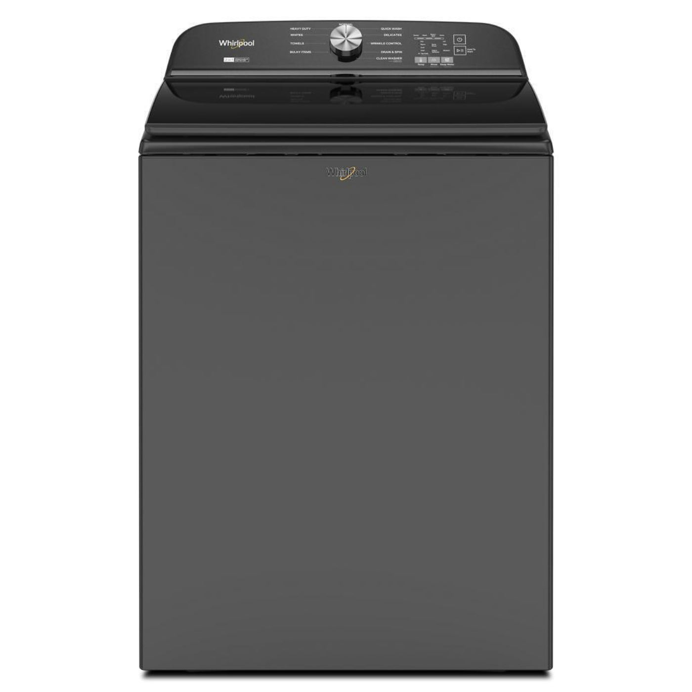 WHIRLPOOL 5.2-5.3 Cu. Ft. Whirlpool Top Load Washer with Removable Agitator Black - WTW6157PB