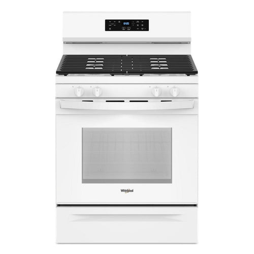 WHIRLPOOL 30-inch Self Clean Gas Range with No Preheat Mode White - WFGS3530RW