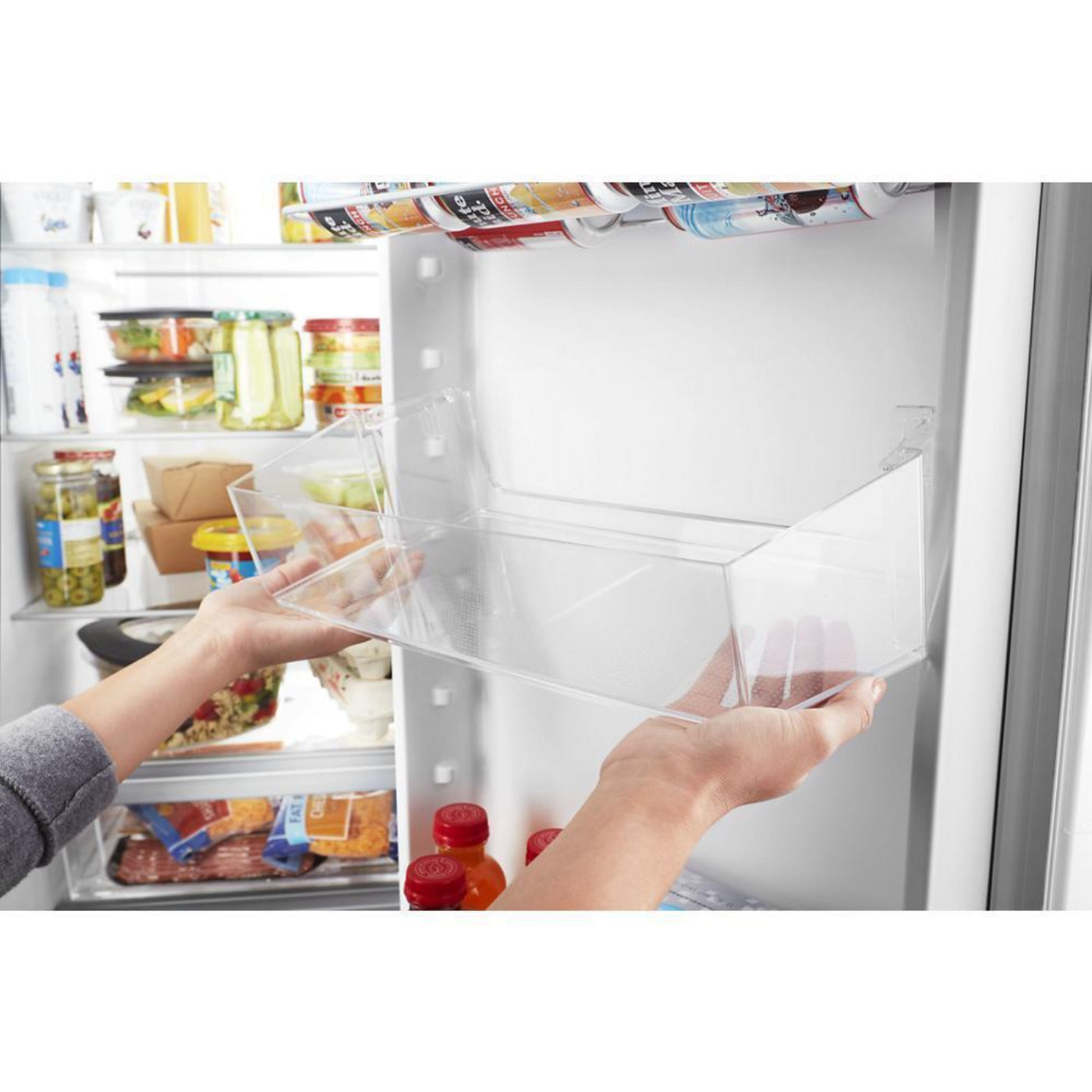 WHIRLPOOL 33-inch Wide Side-by-Side Refrigerator - 21 cu. ft. Black - WRS321SDHB