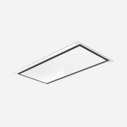 ELICA HILIGHT Ceiling Range Hood 40" wide - 600CFM in Stainless Steel On White - EHL640WH