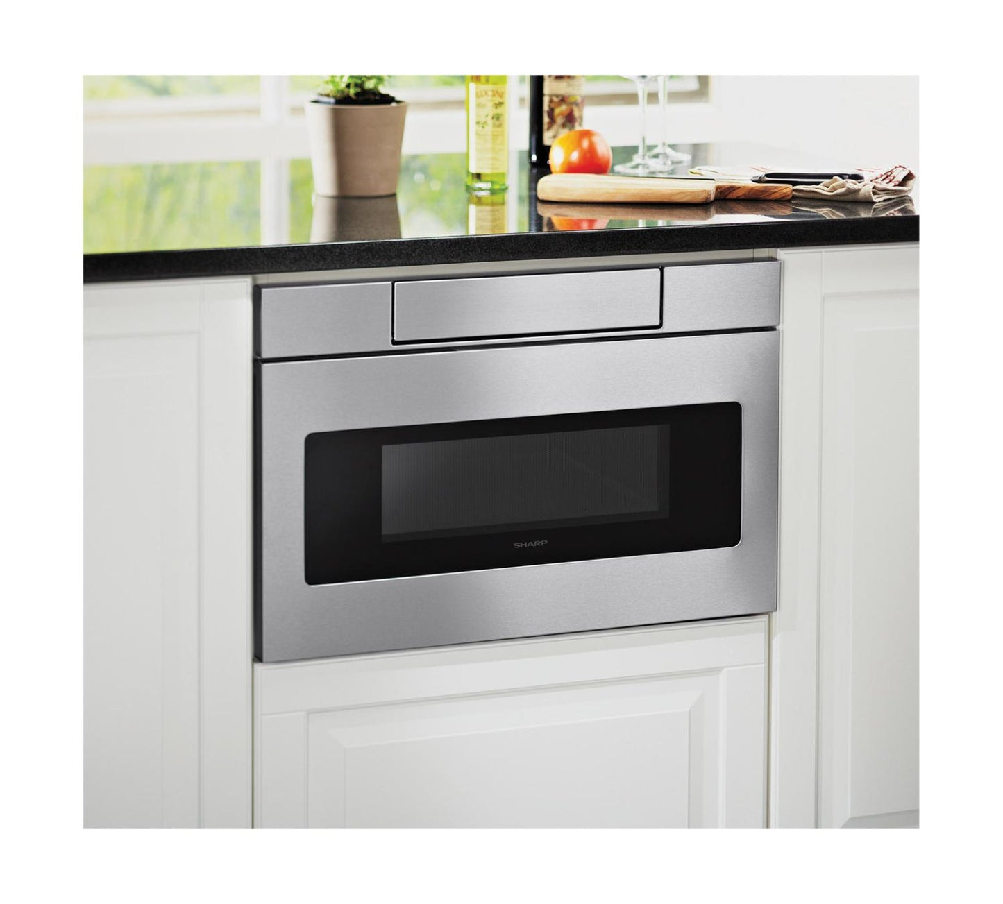SHARP 24 in. 1.2 cu. ft. 950W Sharp in Stainless Steel Microwave Drawer Oven - SMD2470ASY