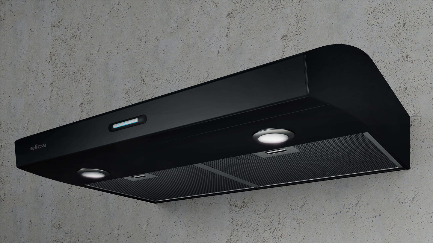 ELICA ALLASIO BLACK Undercabinet Range Hood 30" wide - 300CFM Black - EAL330B1