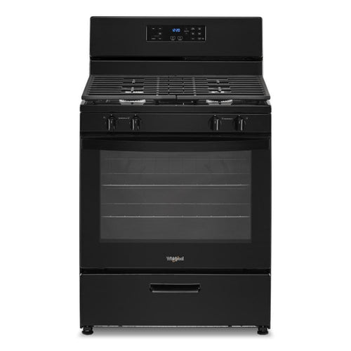 WHIRLPOOL 5.1 Cu. Ft. Freestanding Gas Range with Broiler Drawer Black - WFG320M0MB