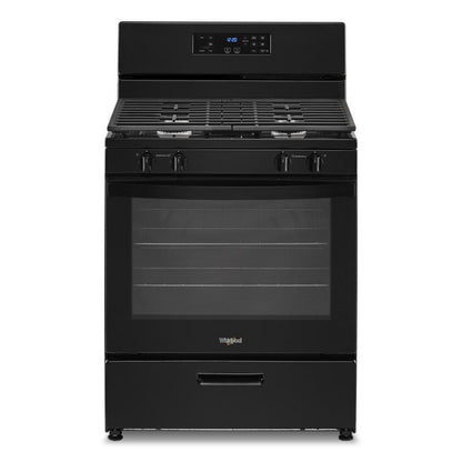 WHIRLPOOL 5.1 Cu. Ft. Freestanding Gas Range with Broiler Drawer Black - WFG320M0MB