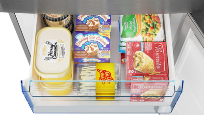 SHARP Sharp 24 in. Bottom-Freezer Counter-Depth Refrigerator - SJB1255GS