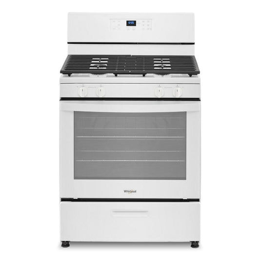 WHIRLPOOL 5.1 Cu. Ft. Freestanding Gas Range with Broiler Drawer White - WFG320M0MW