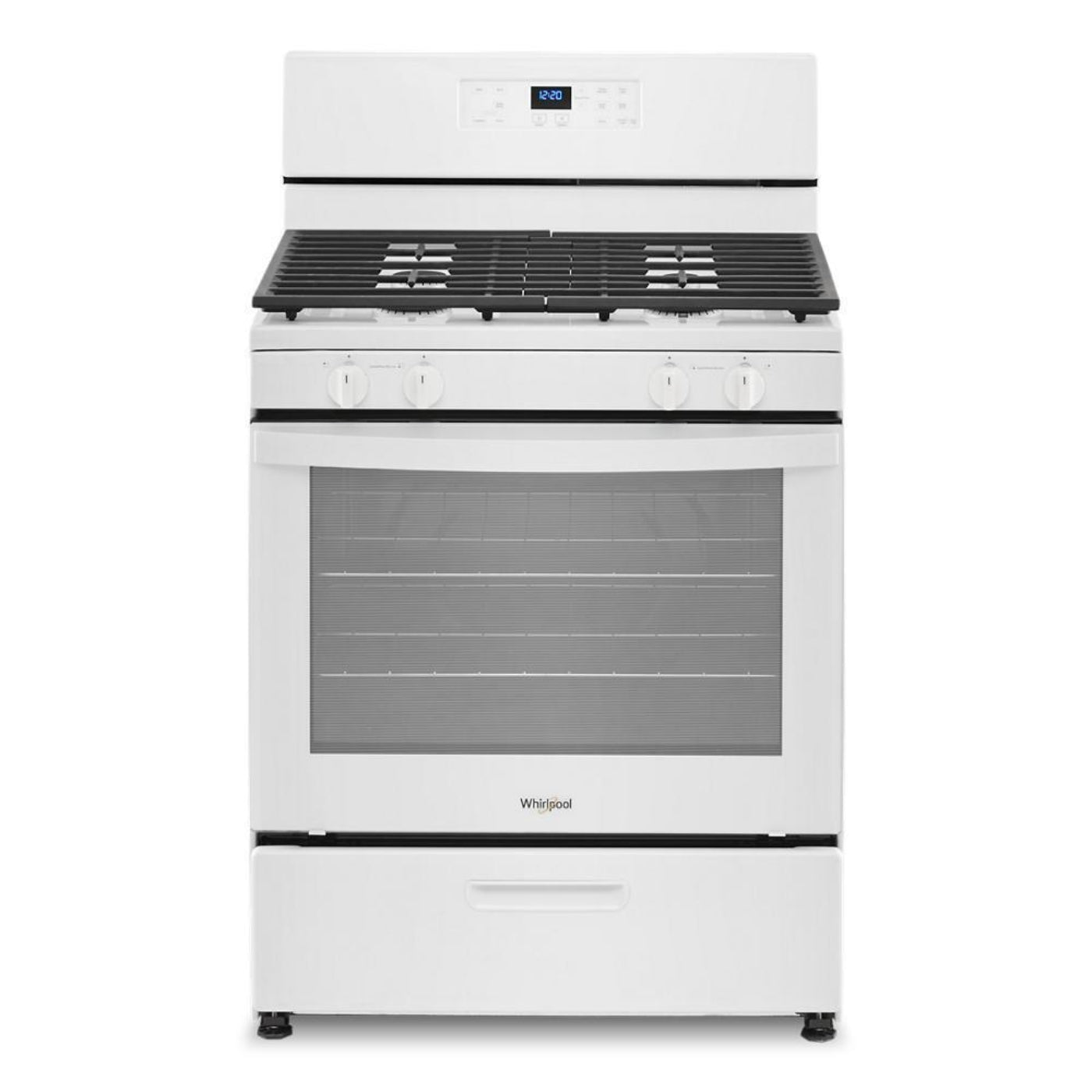 WHIRLPOOL 5.1 Cu. Ft. Freestanding Gas Range with Broiler Drawer White - WFG320M0MW