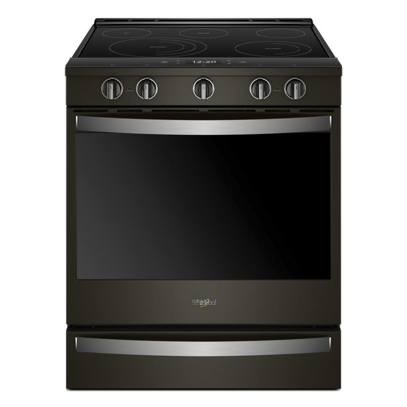 WHIRLPOOL 6.4 cu. ft. Smart Slide-in Electric Range with Air Fry, when Connected Black in Stainless Steel - WEE750H0HV