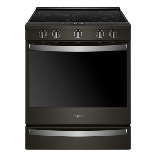 WHIRLPOOL 6.4 cu. ft. Smart Slide-in Electric Range with Air Fry, when Connected Black in Stainless Steel - WEE750H0HV