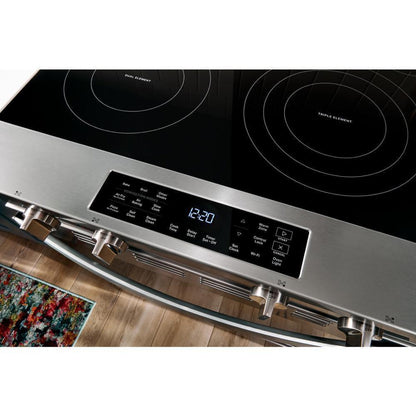 WHIRLPOOL 30-inch Electric Smart Range with Air Cooking Technology White - WSES5030SW