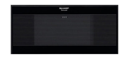 SHARP 1.5 cu. ft. 1100W Black Sharp Over-the-Counter Carousel Microwave Oven - R1210TY
