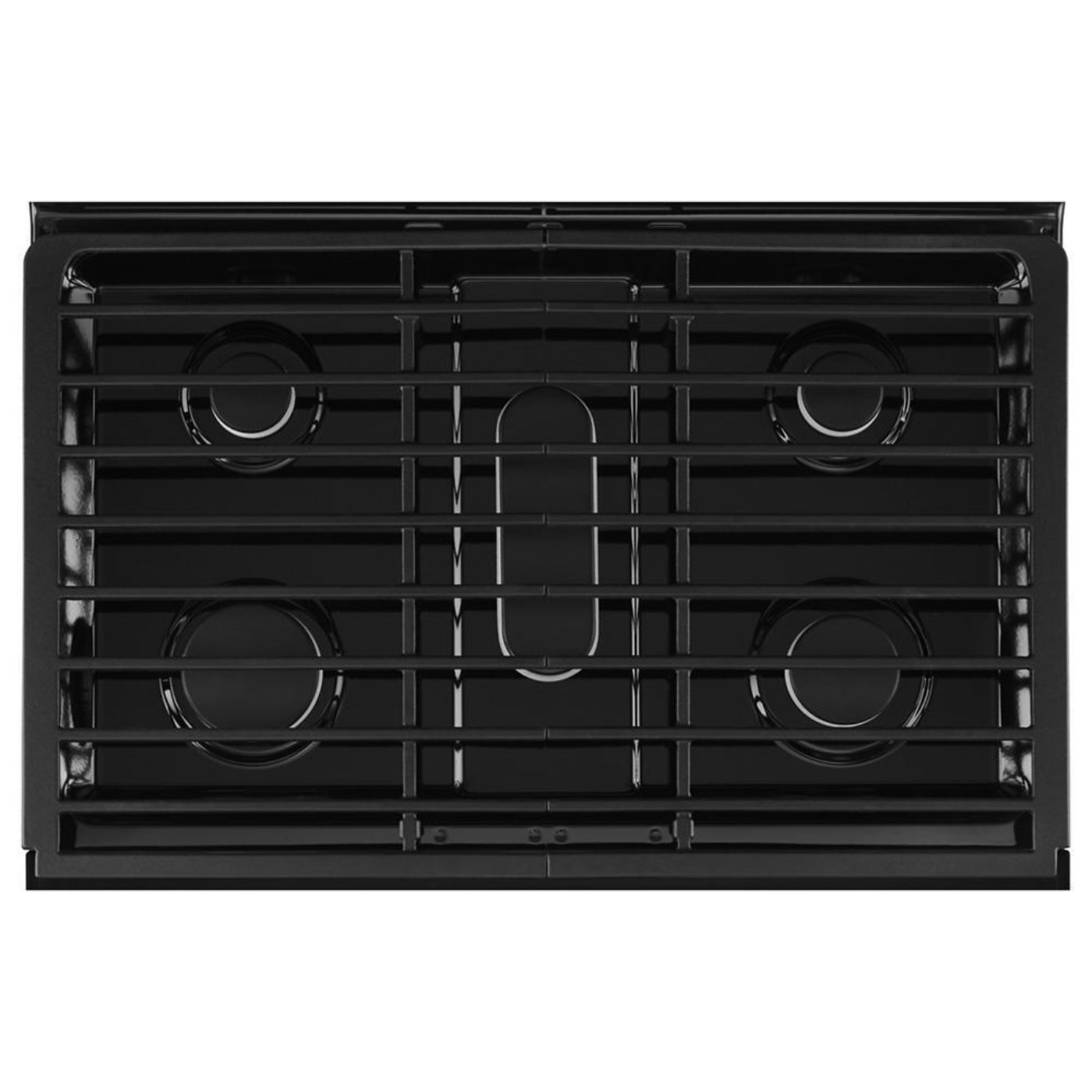 WHIRLPOOL 6.0 Cu. Ft. Gas Double Oven Range with EZ-2-Lift™ Hinged Grates Black - WGG745S0FE
