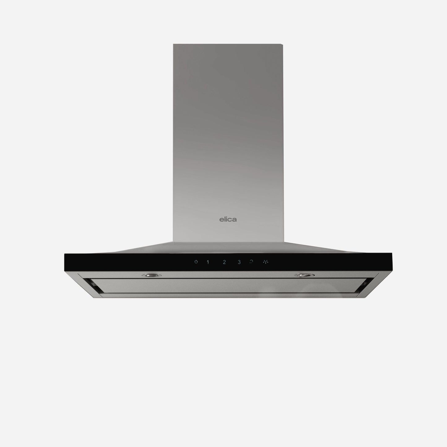 ELICA LUGANO Wall Mount Range Hood 36" wide - 600CFM in Stainless Steel On Black - ELG636S3