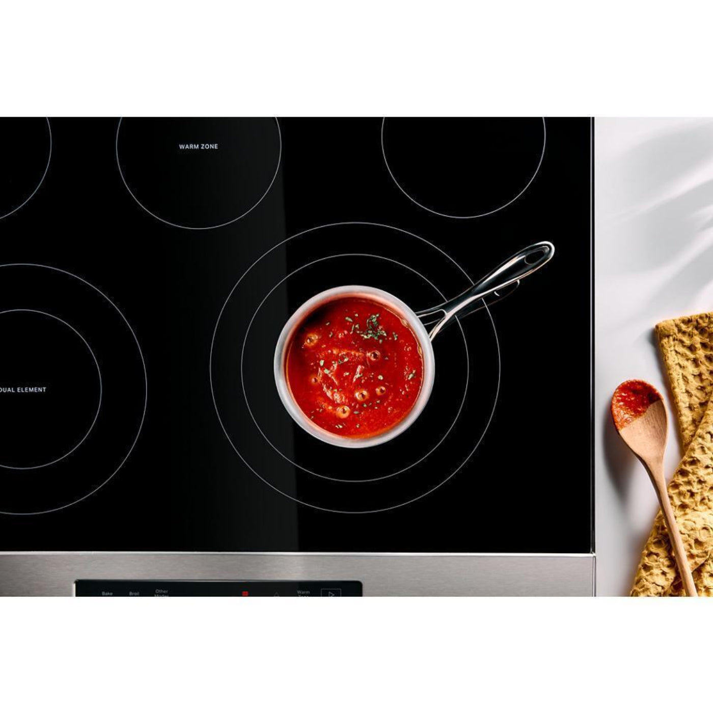WHIRLPOOL 30-inch Electric Smart Range with Air Cooking Technology Stainless - WSES5030SZ