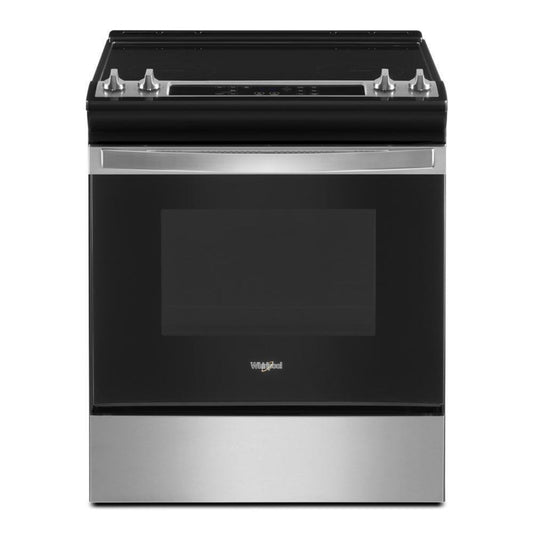 WHIRLPOOL 4.8 Cu. Ft. Whirlpool Electric Range with Frozen Bake Technology in Stainless Steel - WEE515S0LS